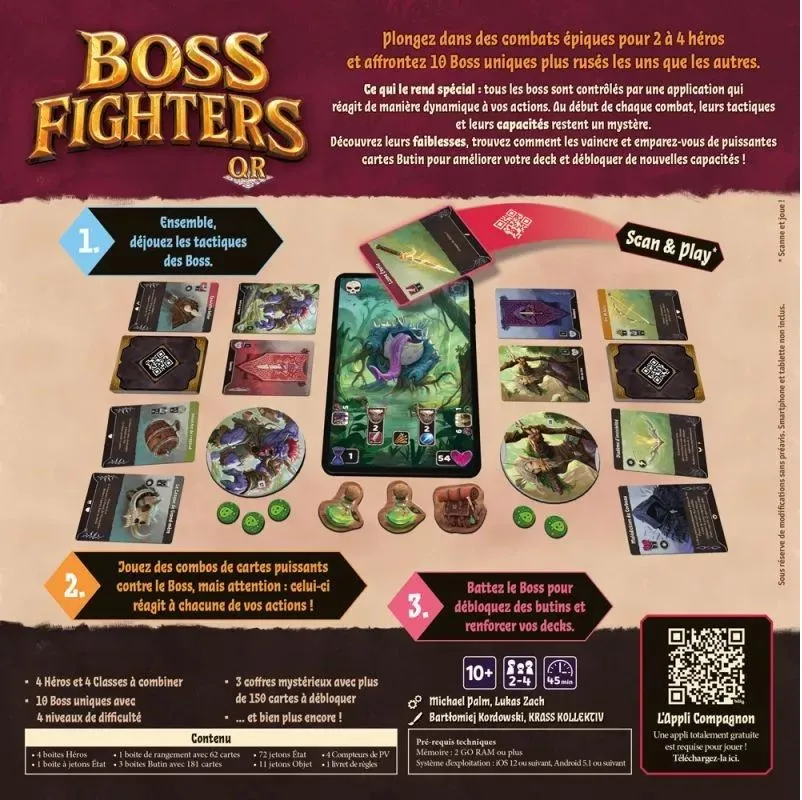 boss fighters qr dos de boite